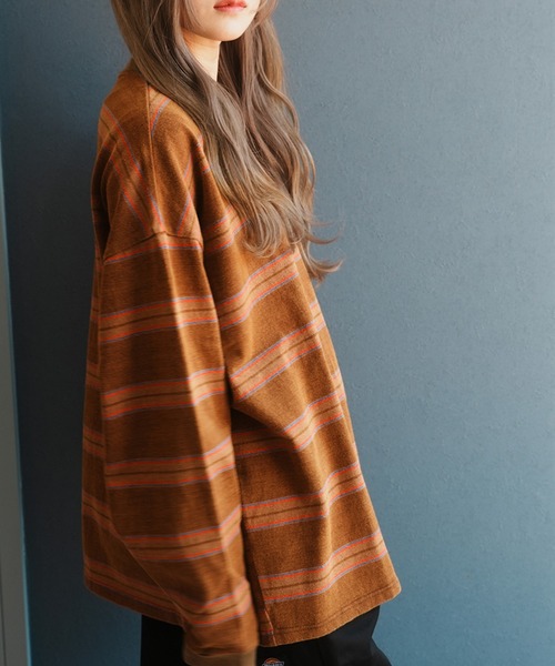 JACKROSE（ジャックローズ）の「JE-CHEMICAL BORDER LS TEE（Tシャツ/カットソー・メンズ・ネイビー/ホワイト/ブラウン・M/L）」の10枚目の写真