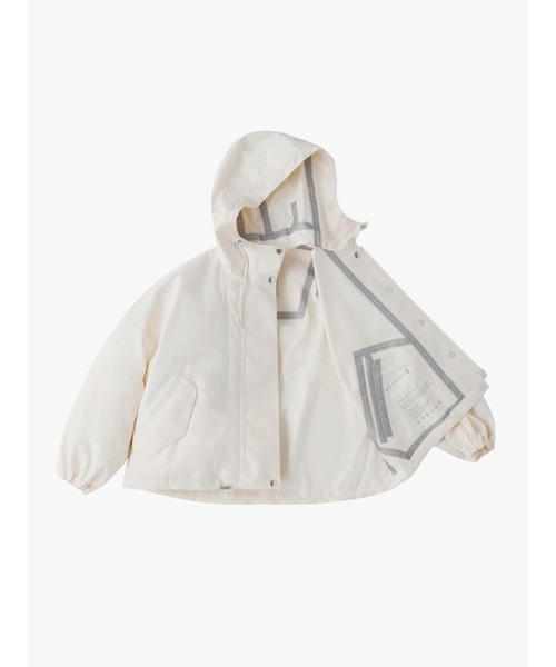 Mackintosh（マッキントッシュ）の「RAINTEC SKYE PARKA SHORT（ブルゾン・レディース・ベージュ/ホワイト/ブラック/カーキ・4/6）」の18枚目の写真