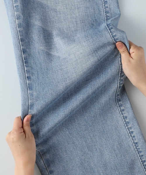 SOMETHING(サムシング)の「SOMETHING(サムシング)【レディース】「LISA」セミワイドパンツ(デニムパンツ・レディース・ライトインディゴブルー・25inch/26inch/27inch/28inch/29inch/30inch/31inch)」の8枚目の写真