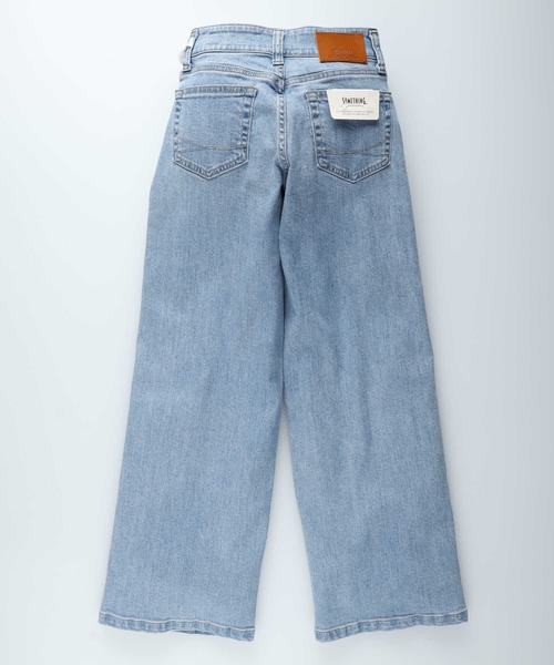 SOMETHING(サムシング)の「SOMETHING(サムシング)【レディース】「LISA」セミワイドパンツ(デニムパンツ・レディース・ライトインディゴブルー・25inch/26inch/27inch/28inch/29inch/30inch/31inch)」の3枚目の写真