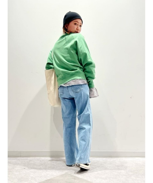 SOMETHING(サムシング)の「SOMETHING(サムシング)【レディース】「LISA」セミワイドパンツ(デニムパンツ・レディース・ライトインディゴブルー・25inch/26inch/27inch/28inch/29inch/30inch/31inch)」の14枚目の写真