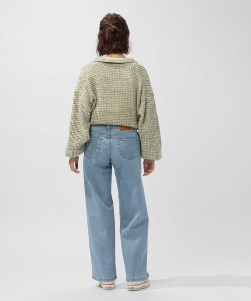 SOMETHING(サムシング)の「SOMETHING(サムシング)【レディース】「LISA」セミワイドパンツ(デニムパンツ・レディース・ライトインディゴブルー・25inch/26inch/27inch/28inch/29inch/30inch/31inch)」の12枚目の写真