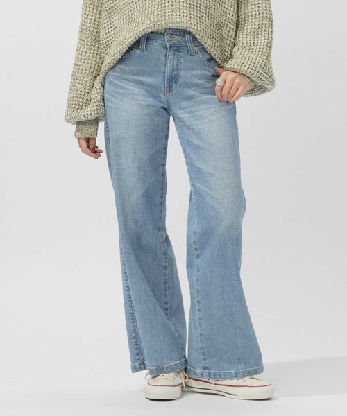 セール】【SOMETHING】「LISA」セミワイドパンツ（デニムパンツ