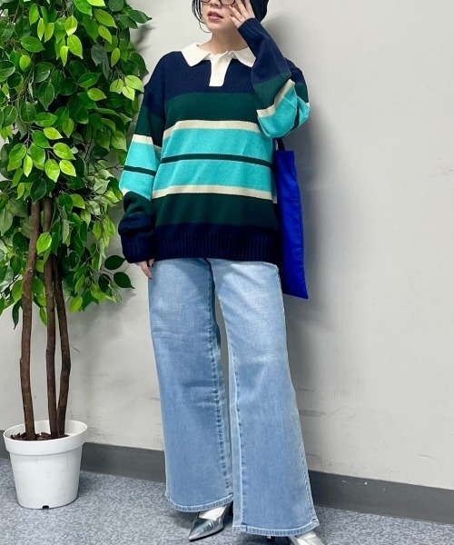 SOMETHING(サムシング)の「SOMETHING(サムシング)【レディース】「LISA」セミワイドパンツ(デニムパンツ・レディース・ライトインディゴブルー・25inch/26inch/27inch/28inch/29inch/30inch/31inch)」の22枚目の写真