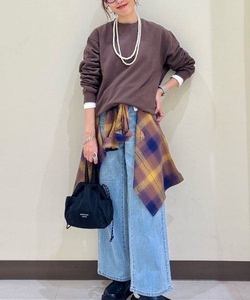 SOMETHING(サムシング)の「SOMETHING(サムシング)【レディース】「LISA」セミワイドパンツ(デニムパンツ・レディース・ライトインディゴブルー・25inch/26inch/27inch/28inch/29inch/30inch/31inch)」の18枚目の写真