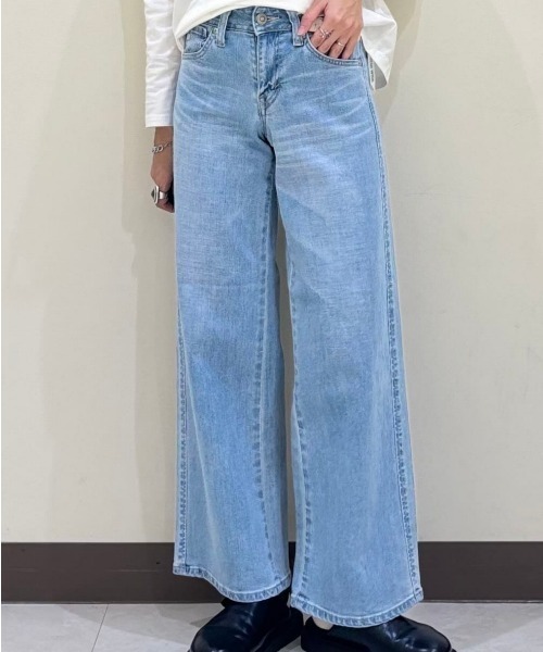 SOMETHING(サムシング)の「SOMETHING(サムシング)【レディース】「LISA」セミワイドパンツ(デニムパンツ・レディース・ライトインディゴブルー・25inch/26inch/27inch/28inch/29inch/30inch/31inch)」の20枚目の写真