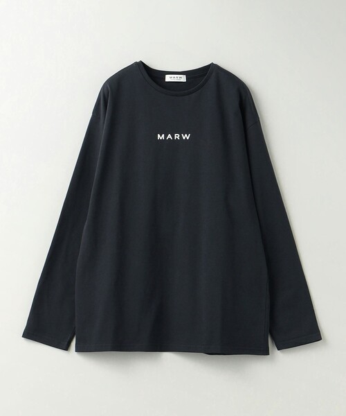 MARW UNITED ARROWS（マルゥ ユナイテッドアローズ）の「＜MARW UNITED ARROWS＞ロゴ ロングスリーブ Tシャツ（Tシャツ/カットソー・レディース・ブラック/ホワイト・FREE）」の9枚目の写真