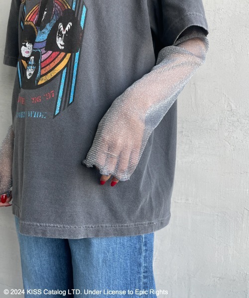 GOOD ROCK SPEED（グッドロックスピード）の「[GOOD ROCK SPEED/グッドロックスピード] 別注 KISS ロックプリントTシャツ（Tシャツ/カットソー・レディース・チャコール・L/XL/F）」の20枚目の写真