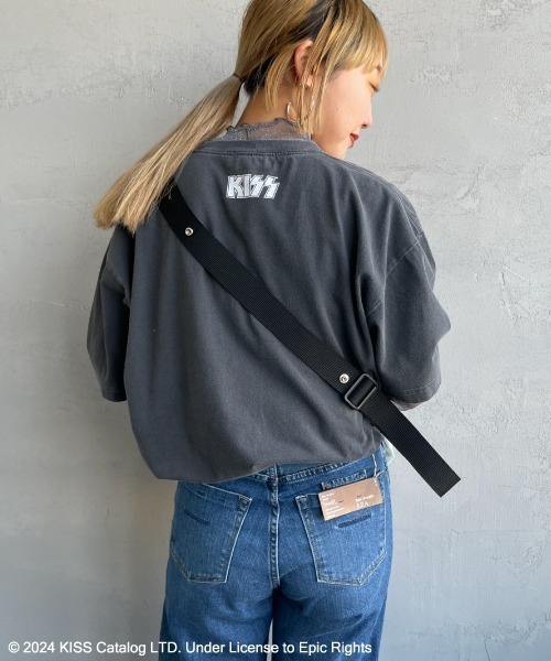 GOOD ROCK SPEED（グッドロックスピード）の「[GOOD ROCK SPEED/グッドロックスピード] 別注 KISS ロックプリントTシャツ（Tシャツ/カットソー・レディース・チャコール・L/XL/F）」の9枚目の写真
