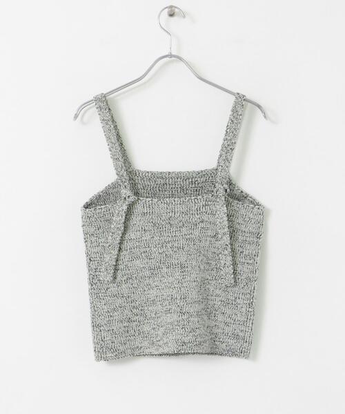 FORK&SPOON（フォークアンドスプーン）の「FORK&SPOON　ミックスヤーンニットビスチェ（ニット/セーター・レディース・ネイビー/ベージュ・1）」の13枚目の写真