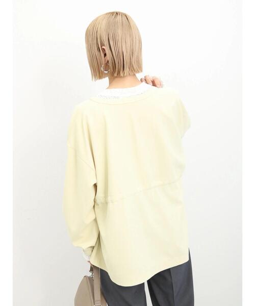 Samansa Mos2 blue（サマンサモスモスブルー）の「【イージーケア】ウエストドロストブルゾン（ブルゾン・レディース・イエロー/ライトベージュ/ブラック・F）」の14枚目の写真