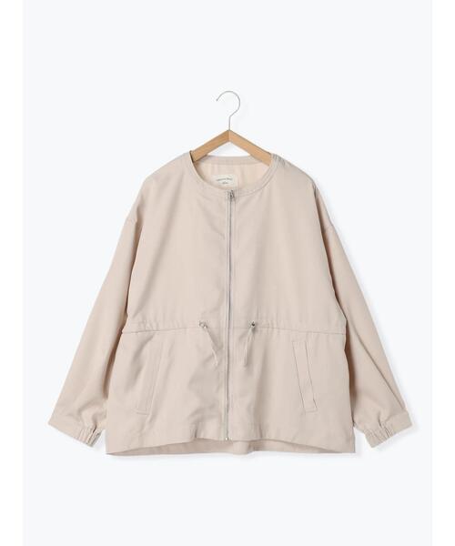 Samansa Mos2 blue（サマンサモスモスブルー）の「【イージーケア】ウエストドロストブルゾン（ブルゾン・レディース・イエロー/ライトベージュ/ブラック・F）」の5枚目の写真