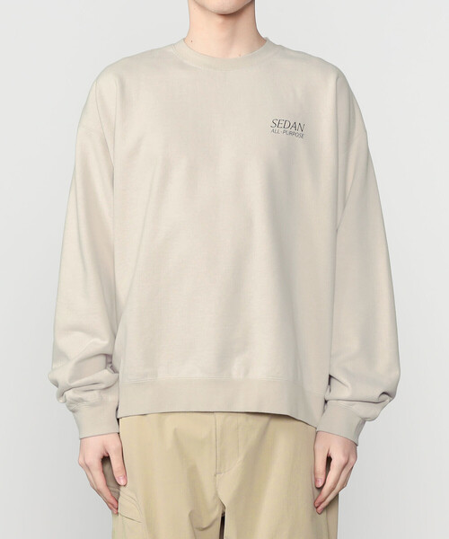 SEDAN ALL-PURPOSE(セダンオールパーパス)の「SEDAN ALL-PURPOSE | ロゴ スウェット MEN(スウェット・メンズ・カーキ系1/ライトグレー・XL/L/M)」の12枚目の写真