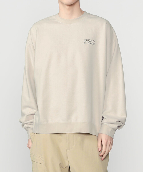 SEDAN ALL-PURPOSE(セダンオールパーパス)の「SEDAN ALL-PURPOSE | ロゴ スウェット MEN(スウェット・メンズ・カーキ系1/ライトグレー・XL/L/M)」の15枚目の写真