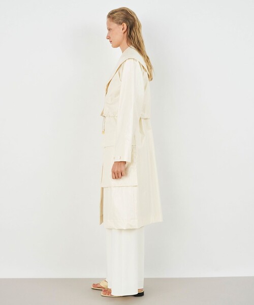 DES PRES（デ・プレ）の「ライトエクリュコーティング レイヤードコート（その他アウター・レディース・ホワイト・FREE）」の4枚目の写真