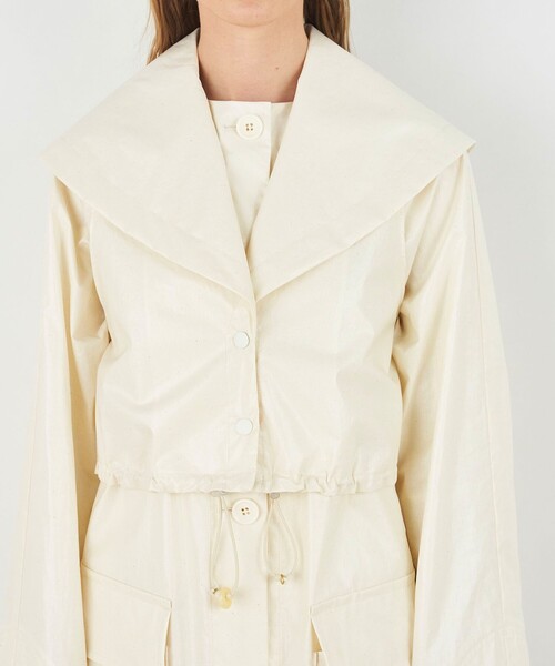 DES PRES（デ・プレ）の「ライトエクリュコーティング レイヤードコート（その他アウター・レディース・ホワイト・FREE）」の7枚目の写真