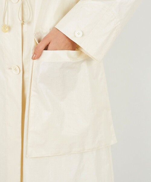 DES PRES（デ・プレ）の「ライトエクリュコーティング レイヤードコート（その他アウター・レディース・ホワイト・FREE）」の9枚目の写真