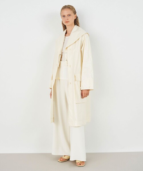 DES PRES（デ・プレ）の「ライトエクリュコーティング レイヤードコート（その他アウター・レディース・ホワイト・FREE）」の18枚目の写真