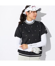 marie claire GOLF/マリクレール ゴルフ ゴルフウェア ブランド ロゴ 刺繍 軽量 接触冷感 ダンボールニット 半袖 シャツ 長袖 インナーシャツ セット