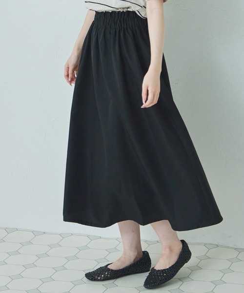 pairmanon（ペアマノン）の「【リンクコーデ】【ママサイズ】半袖 ウエスト切り替え ドッキングワンピース（ワンピース・レディース・ブラック系その他/ブラウン系その他/モカ・FREE）」の4枚目の写真