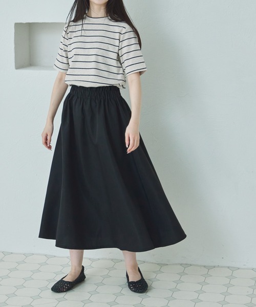 pairmanon（ペアマノン）の「【リンクコーデ】【ママサイズ】半袖 ウエスト切り替え ドッキングワンピース（ワンピース・レディース・ブラック系その他/ブラウン系その他/モカ・FREE）」の6枚目の写真