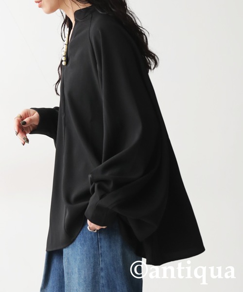 antiqua(アンティカ)の「パールデザイントップス(Tシャツ/カットソー・レディース・ホワイト/ブラック・R/P)」の10枚目の写真