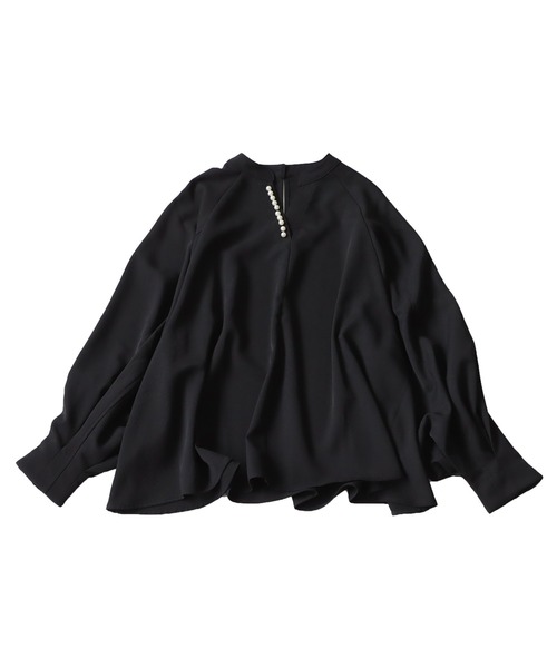 antiqua(アンティカ)の「パールデザイントップス(Tシャツ/カットソー・レディース・ホワイト/ブラック・R/P)」の19枚目の写真