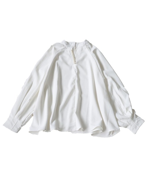 antiqua(アンティカ)の「パールデザイントップス(Tシャツ/カットソー・レディース・ホワイト/ブラック・R/P)」の18枚目の写真