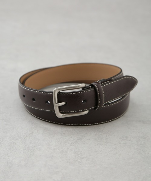 NANO universe(ナノユニバース)の「スプリットレザーベルト 2(ベルト・メンズ・ブラック/キャメル/ブラウン・FREE)」の2枚目の写真