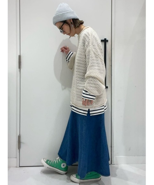 BACK NUMBER（バックナンバー）の「BACK NUMBER(バックナンバー)マーメイドスカート（スカート・レディース・ダークインディゴブルー・M/L）」の20枚目の写真