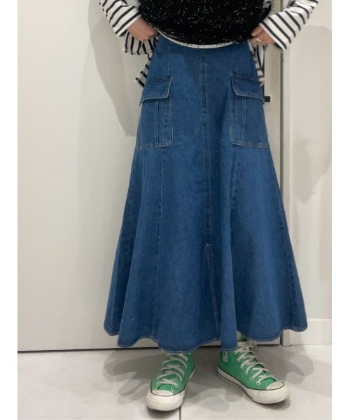 BACK NUMBER（バックナンバー）の「BACK NUMBER(バックナンバー)マーメイドスカート（スカート・レディース・ダークインディゴブルー・M/L）」の22枚目の写真