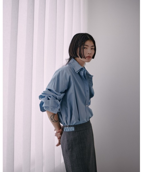 ENCIRCLE（エンサークル）の「【ENCIRCLE/エンサークル】Accent skirt/アクセントスカート（スカート・レディース・チャコールグレー/ブラック・2/1）」の11枚目の写真