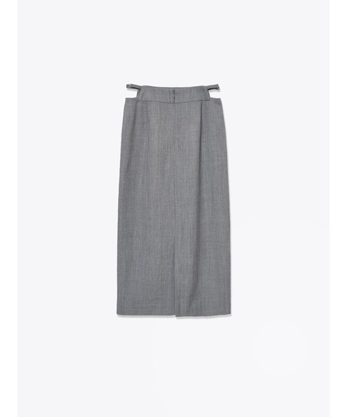 ENCIRCLE（エンサークル）の「【ENCIRCLE/エンサークル】Accent skirt/アクセントスカート（スカート・レディース・チャコールグレー/ブラック・2/1）」の5枚目の写真