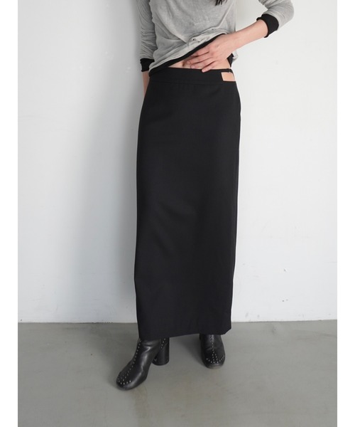 ENCIRCLE（エンサークル）の「【ENCIRCLE/エンサークル】Accent skirt/アクセントスカート（スカート・レディース・チャコールグレー/ブラック・2/1）」の19枚目の写真