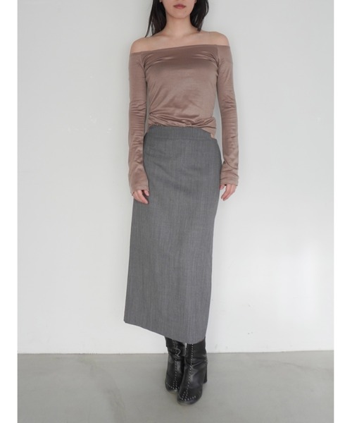 ENCIRCLE（エンサークル）の「【ENCIRCLE/エンサークル】Accent skirt/アクセントスカート（スカート・レディース・チャコールグレー/ブラック・2/1）」の21枚目の写真