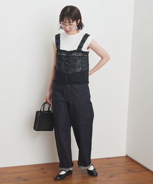 fig Ｌondon（フィグロンドン）の「Carol bustier（シャツ/ブラウス・レディース・ホワイト/ブラック・FREE）」の18枚目の写真