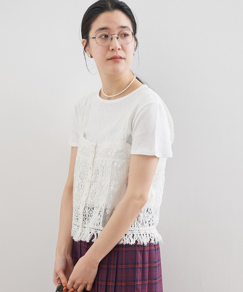 fig Ｌondon（フィグロンドン）の「Carol bustier（シャツ/ブラウス・レディース・ホワイト/ブラック・FREE）」の3枚目の写真