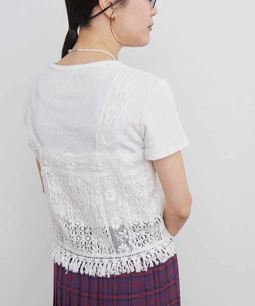 fig Ｌondon（フィグロンドン）の「Carol bustier（シャツ/ブラウス・レディース・ホワイト/ブラック・FREE）」の5枚目の写真