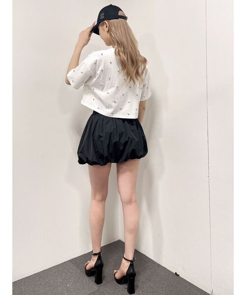 GYDA（ジェイダ）の「BALLOONミニスカート（スカート・レディース・ライトグレー/ブラック・FREE）」の5枚目の写真