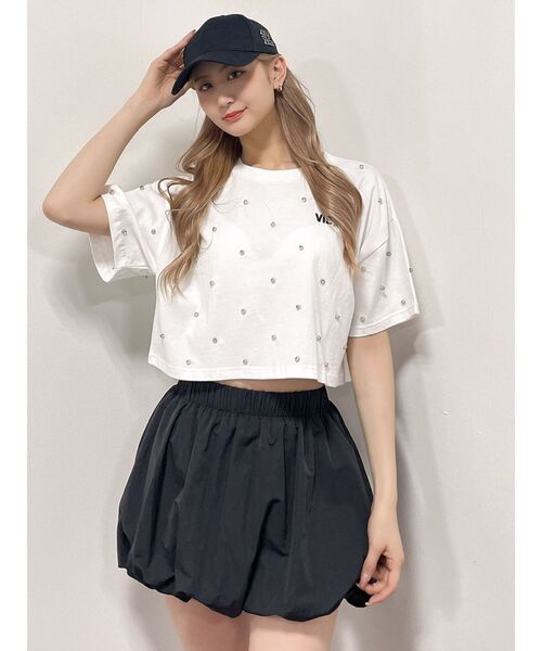 GYDA（ジェイダ）の「BALLOONミニスカート（スカート・レディース・ライトグレー/ブラック・FREE）」の9枚目の写真