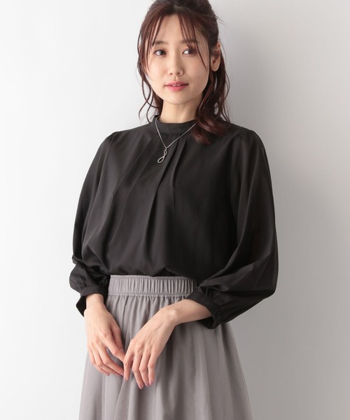 セール】2WAYスタンドブラウス7分袖/MATINEE LINE/106622（シャツ