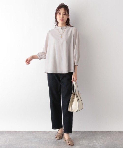 セール】2WAYスタンドブラウス7分袖/MATINEE LINE/106622（シャツ