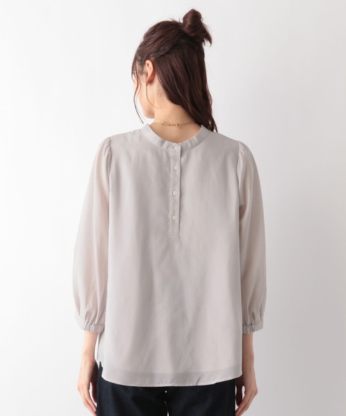 セール】2WAYスタンドブラウス7分袖/MATINEE LINE/106622（シャツ