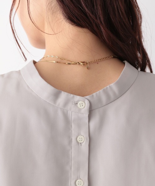 セール】2WAYスタンドブラウス7分袖/MATINEE LINE/106622（シャツ