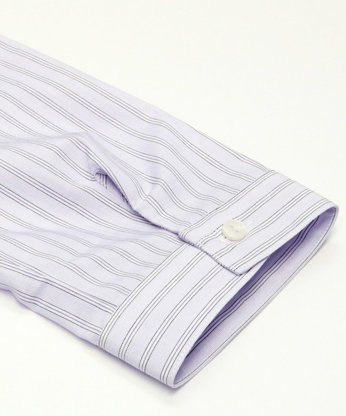 TOKYO SHIRTS(トウキョウシャツ)の「形態安定ノーアイロン スキッパー 7分袖ビジネスワイシャツ(ビジネスシャツ・レディース・パープル・L/M/S/LL/XL)」の4枚目の写真