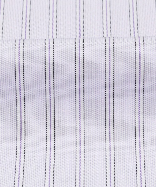 TOKYO SHIRTS(トウキョウシャツ)の「形態安定ノーアイロン スキッパー 7分袖ビジネスワイシャツ(ビジネスシャツ・レディース・パープル・L/M/S/LL/XL)」の5枚目の写真