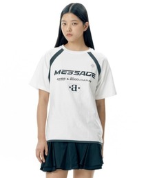 A'GEM/9 × .kom 『AMES WORLDWIDE/アメスワールドワイド』 MESSAGE LOGO RAGLAN TEE/メッセージラグランTシャツ