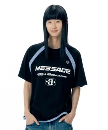 A'GEM/9 × .kom 『AMES WORLDWIDE/アメスワールドワイド』 MESSAGE LOGO RAGLAN TEE/メッセージラグランTシャツ