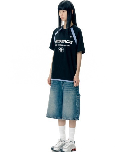★AMES-WORLDWIDE★LINETAPE RAGLAN LONGSLEEVE TEE BLACK★人気 AMES-WORLDWIDE