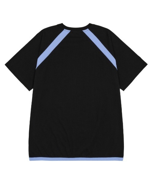 ★AMES-WORLDWIDE★LINETAPE RAGLAN LONGSLEEVE TEE BLACK★人気 A'GEM/9 × .kom 『AMESWORLDWIDE/アメスワールドワイド